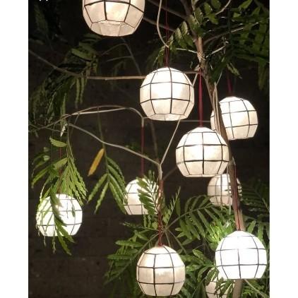 PURE CAPIZ LANTERN 6" WITH BULB (Category: Lighting) located in Caloocan City. Submitted by casadisenyo (Listing ID 1065039409, Image 3). Description: PURE CAPIZ LANTERN Size 6 inches ✔10 lanterns per set ✔ 3watts bulb included ✔ 4-5meters long 💰1,600 only STOCKS ON HAND ‼️ OPEN FOR BULK ORDERS WITH DISCOUNT 👌 📦COD METRO MANILA VIA LALAMOVE (PLUS DELIVERY FEE) 📦 PROVINCIAL SHIPPING VIA J&T/JRS/AP CARGO.