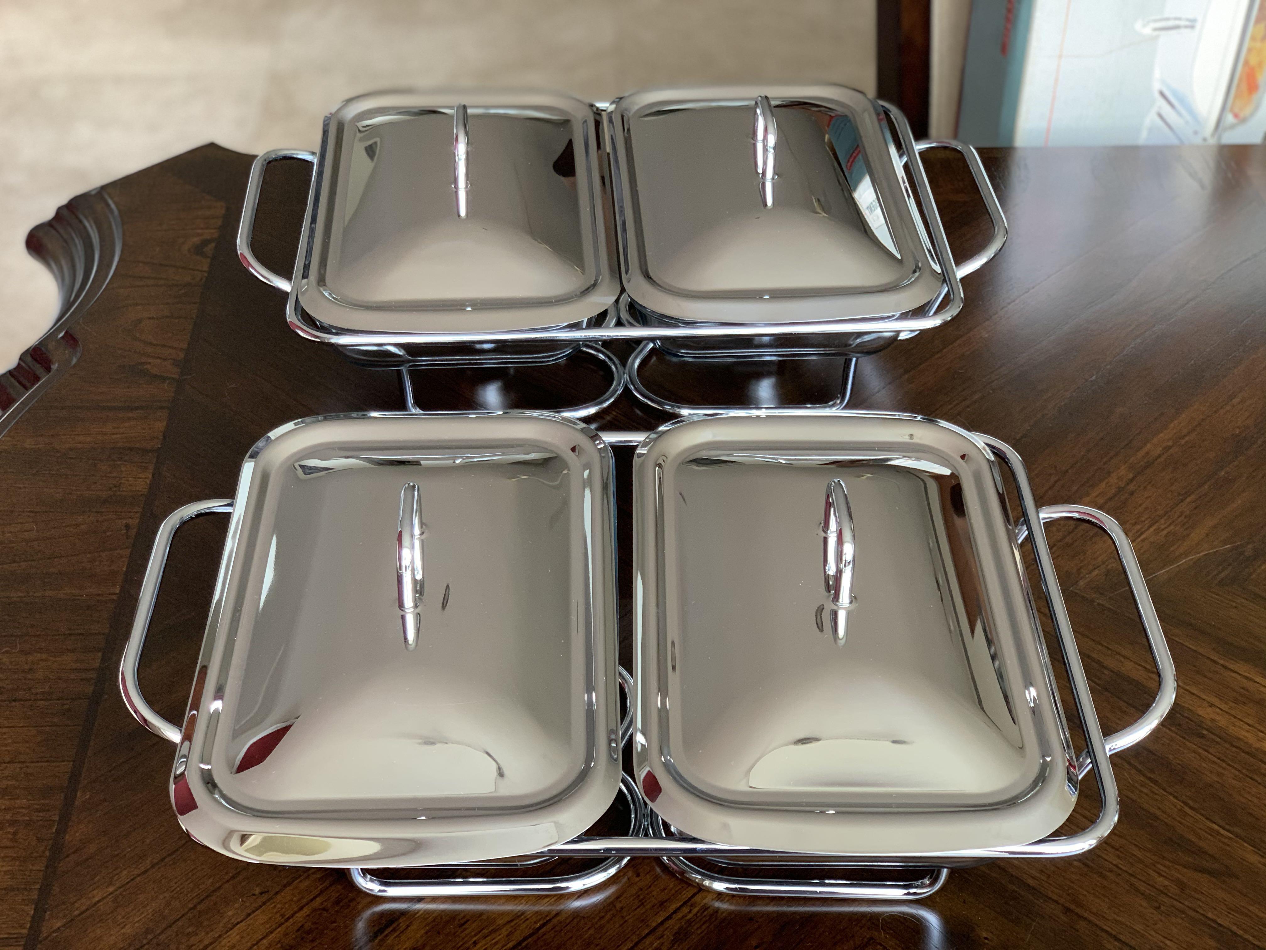Regent Inox Rectangle Food Warmer (2 set), Furniture & Home Living ...