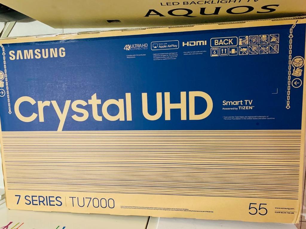 Samsung 55 Crystal Uhd 4k Smart Tv Tu7000 Series 7 55 Inch Brand New Tv Home Appliances Tv Entertainment Tv On Carousell