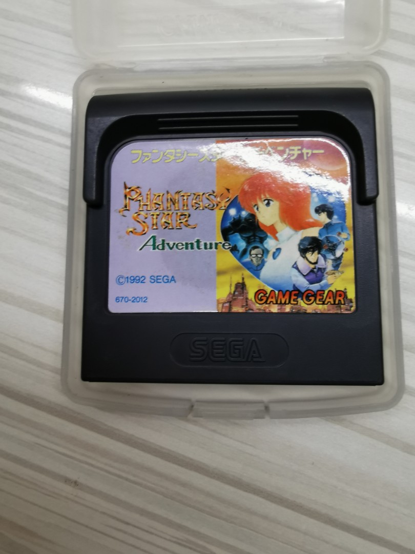 Sega game gear cartridge Phantasy Star Adventure, Video Gaming, Gaming