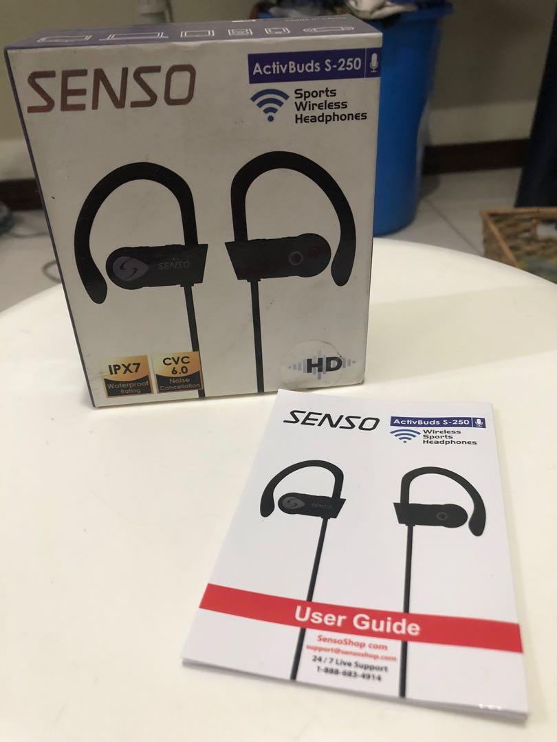 Senso ActivBuds S 250 Sports Wireless Headphones Audio