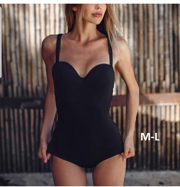 Shein black one piece Clearance