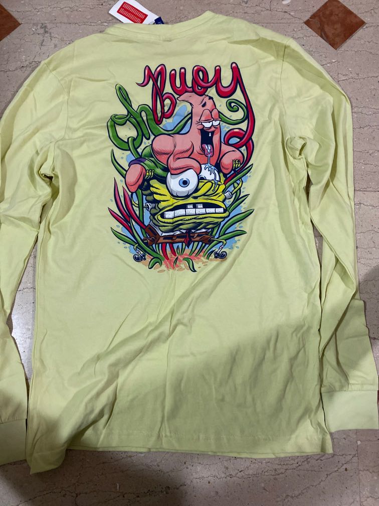 Spongebob H\u0026M Long Sleeve Shirt, Men's 