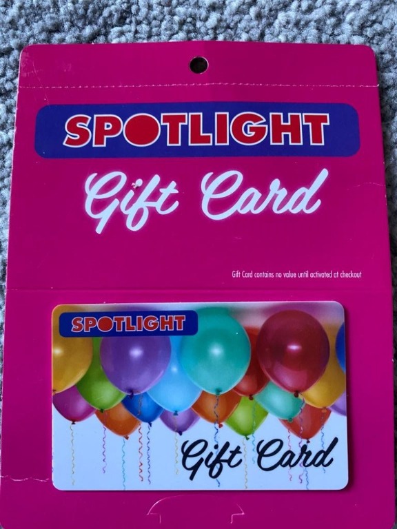 Spotlight gift card hotsell
