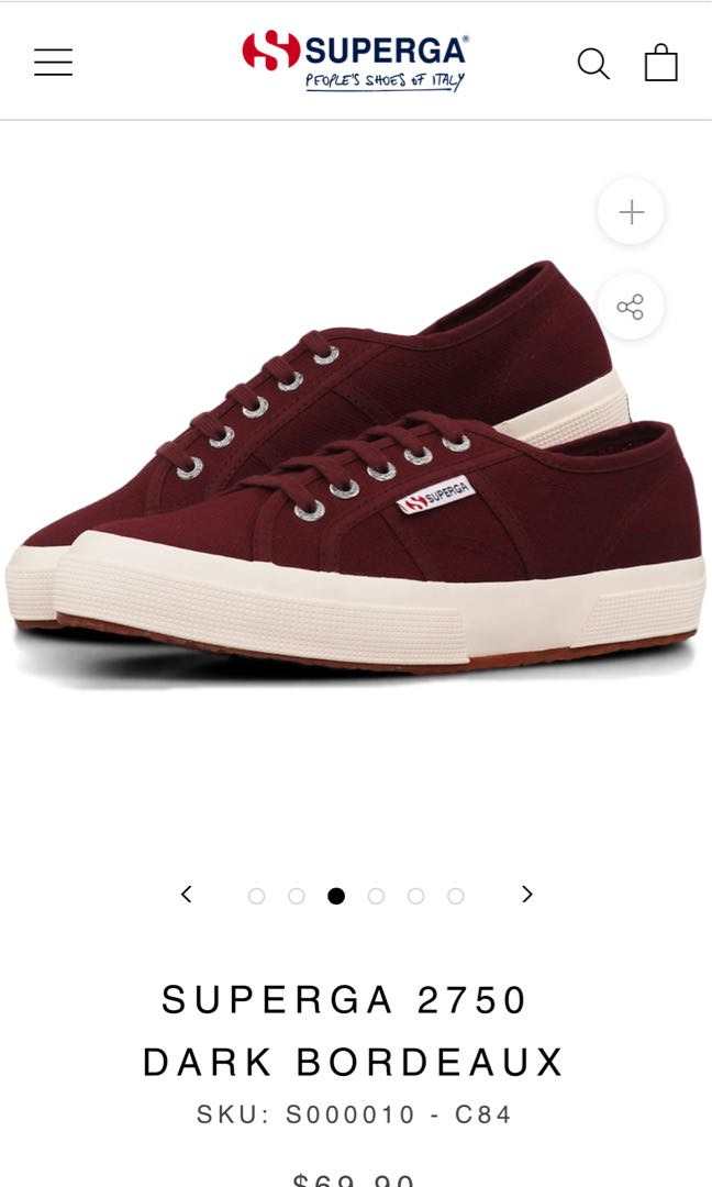 Superga dark bordeaux store