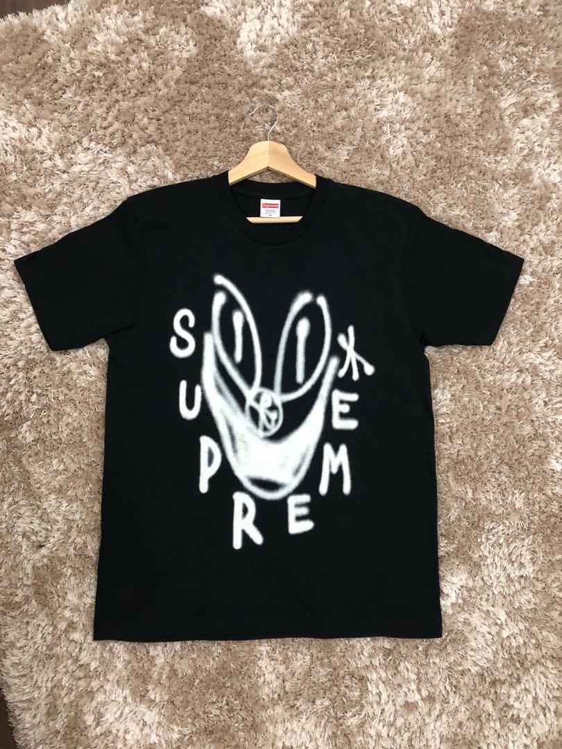 Supreme smile shop tee white