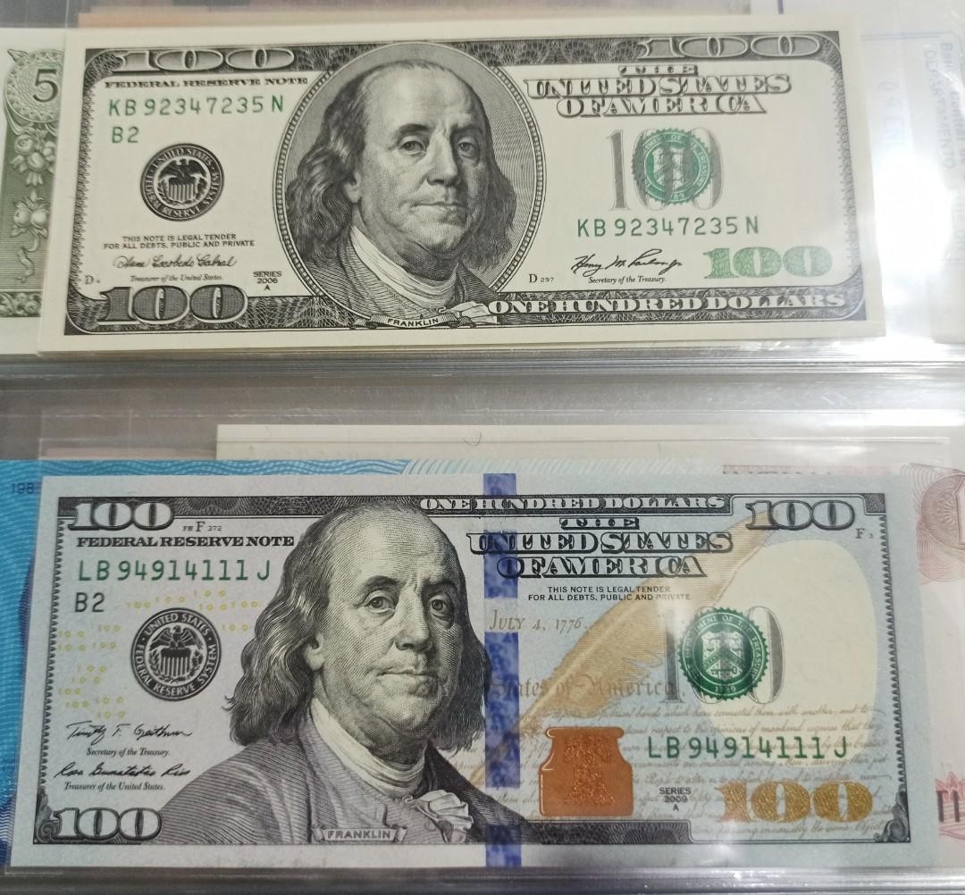 Unc 2006 2009 United States Of America 100 Dollars Original Us Old Banknotes Wang Kertas Duit Lama Usd 100 Usa Antiques Currency On Carousell