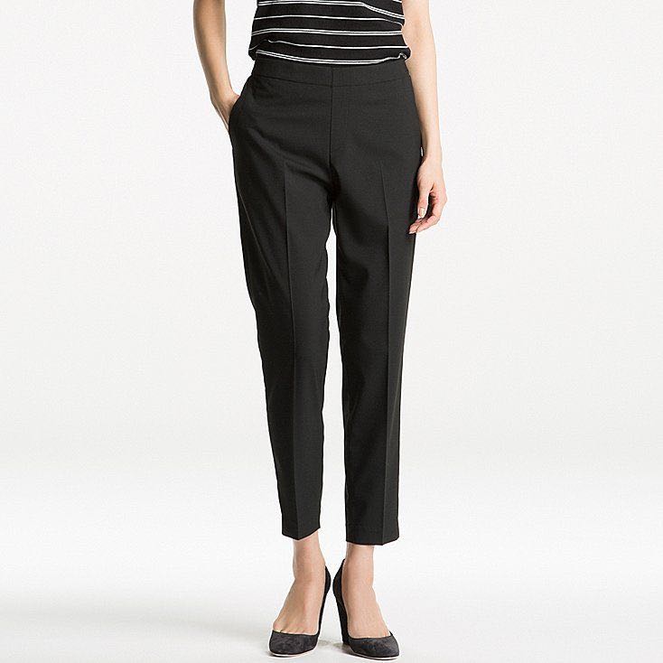 Black ankle length pants shop