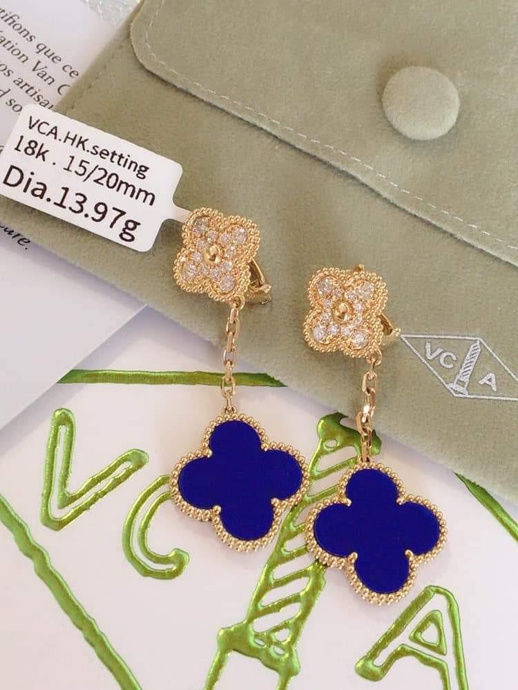 Vca Diamonds Dangling Earring with inclusion, Women's Fashion, Jewelry