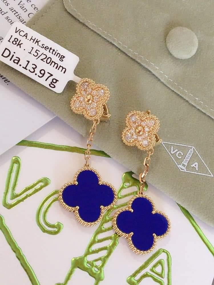 Vca Diamonds Dangling Earring with inclusion, Women's Fashion, Jewelry