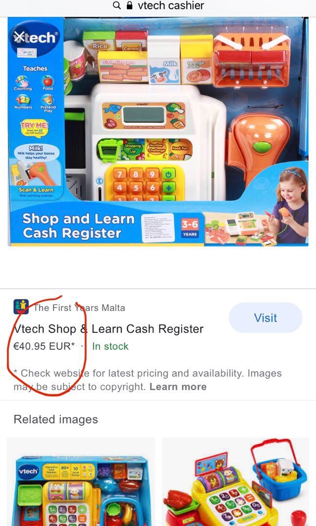 Vtech shop and learn cash deals register