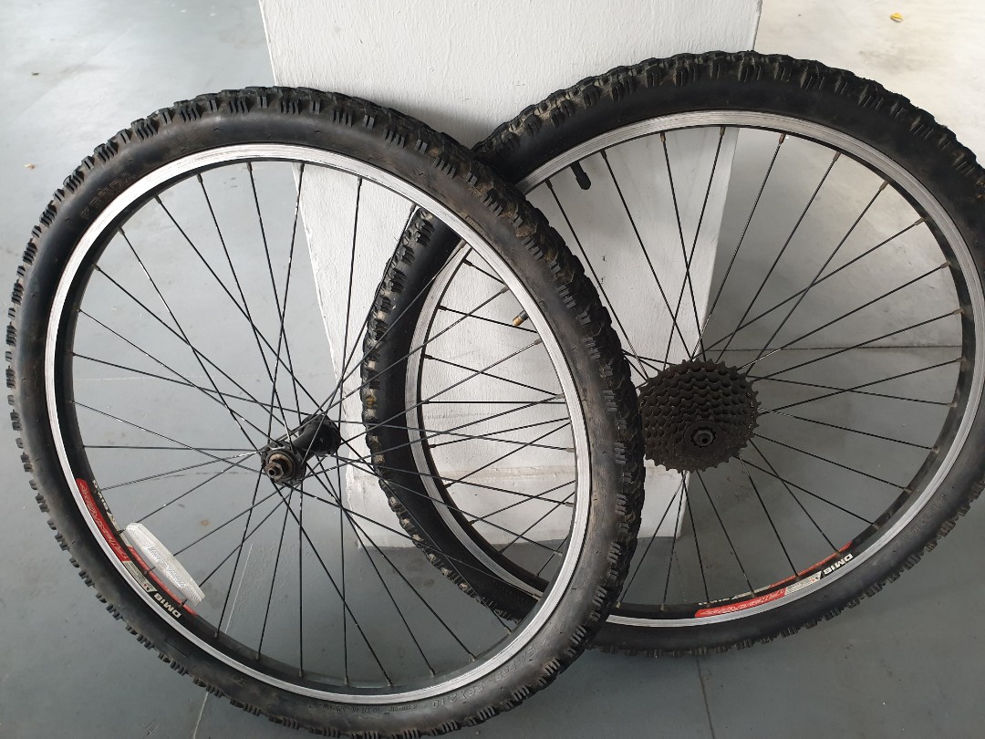 Wheelset alexrims 26 v brake, Sports Equipment, Bicycles & Parts ...