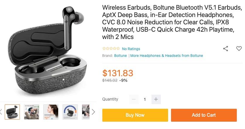 Boltune ipx8 hot sale