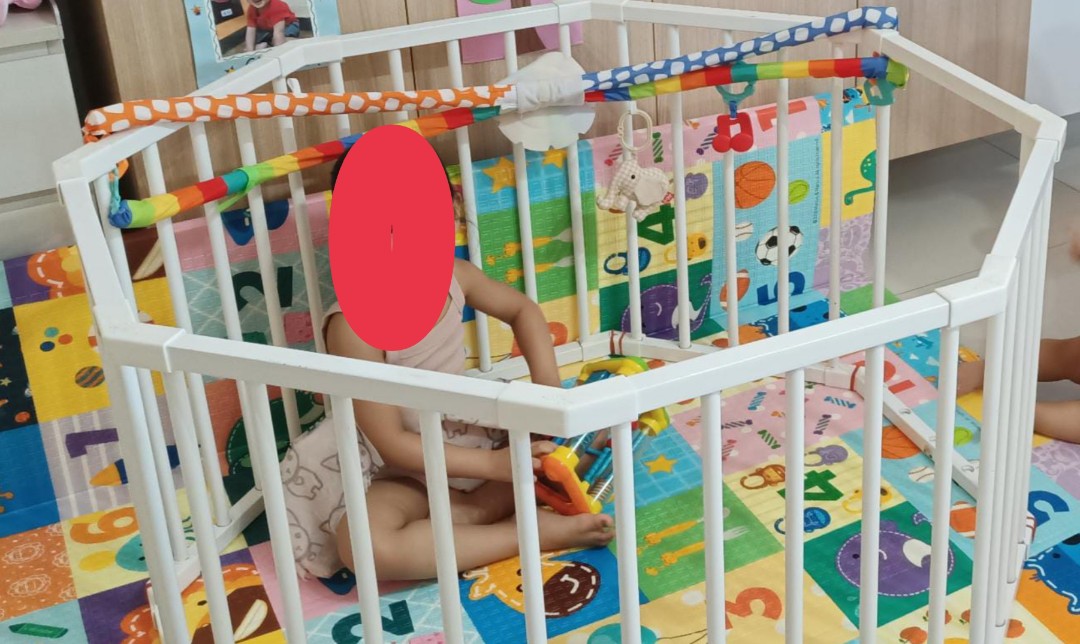 Wooden Play Yard octagon, Babies & Kids, Infant Playtime on Carousell