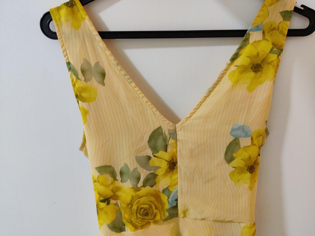 Yellow brunch dress, Women's Fashion 