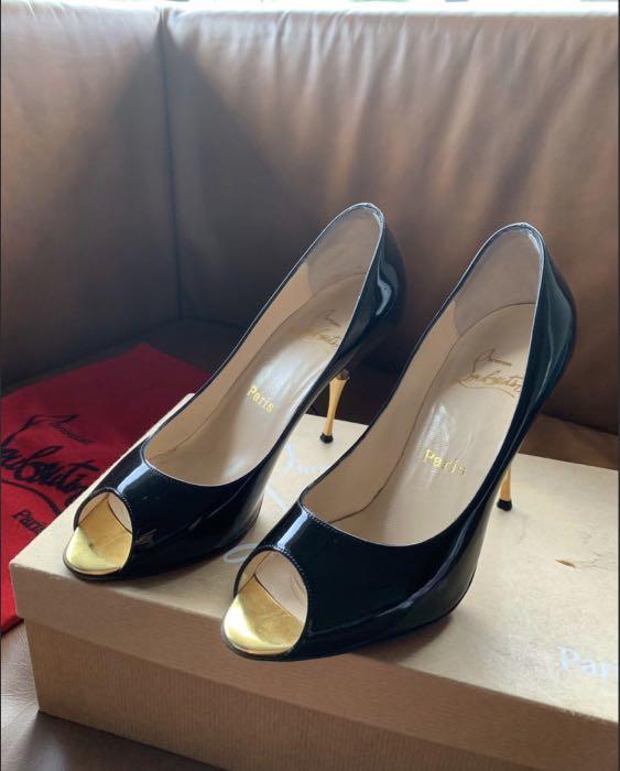 Louboutin 100% Authentic (Category: Heels) located in San Juan City. Submitted by ted01 (Listing ID 1065307316, Image 2). Description: 100% black Louboutin with 3.5 heels. Complete with dust bag and original box. *For serious buyers only* SMS only.