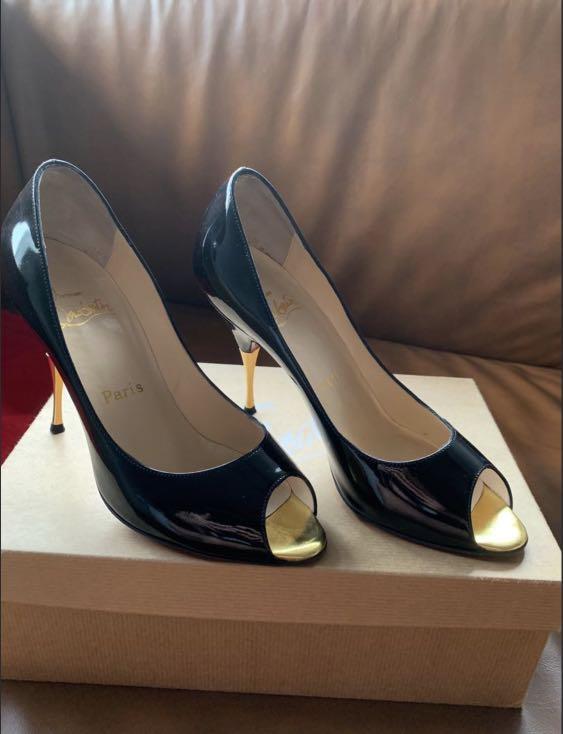 Louboutin 100% Authentic (Category: Heels) located in San Juan City. Submitted by ted01 (Listing ID 1065307316, Image 3). Description: 100% black Louboutin with 3.5 heels. Complete with dust bag and original box. *For serious buyers only* SMS only.