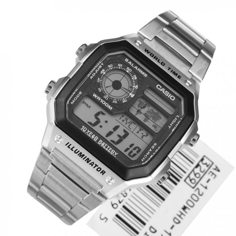 佐敦門市現貨100% 全新Casio AE-1200WHD-1AV AE-1200 AE-1200WHD 世界