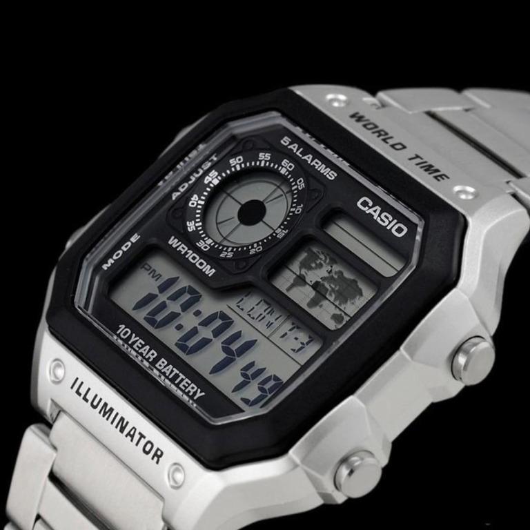 佐敦門市現貨100% 全新Casio AE-1200WHD-1AV AE-1200 AE-1200WHD 世界