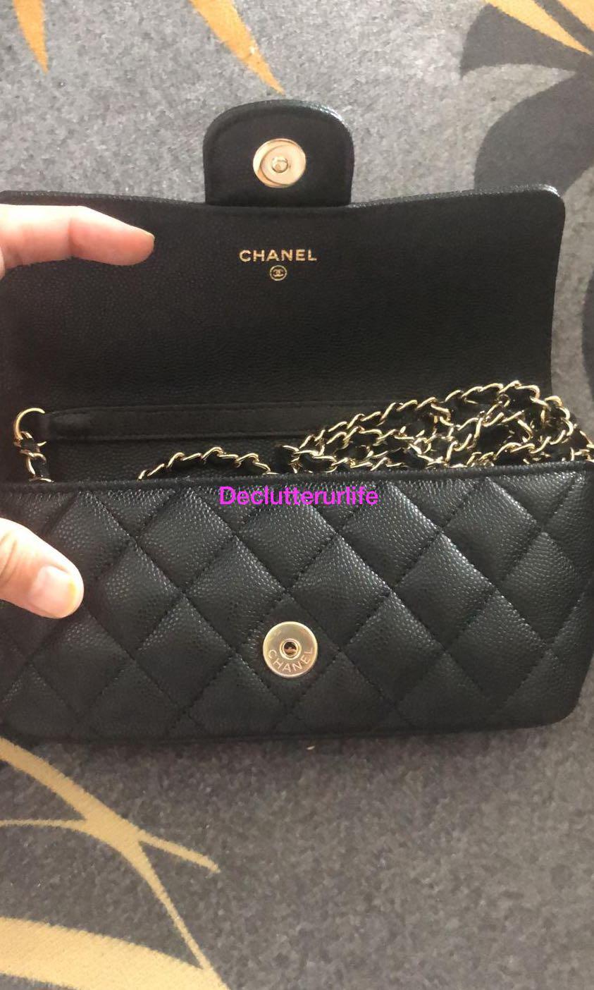 🦄 Arriving 21P Chanel ⭐️Chanel sunglasses pouch in caviar with chain,  Luxury, Bags & Wallets on Carousell