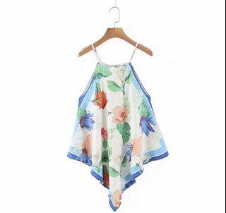 Abstract floral top
