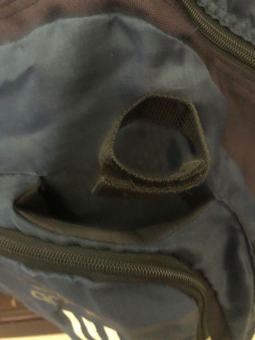 Adidas gym / sports backpack (Category: Backpacks) located in Paranaque City. Submitted by quirky.cosmos (Listing ID 1065133079, Image 2). Description: Authentic Has lots of pockets for organization Has a built in compartment for racket.