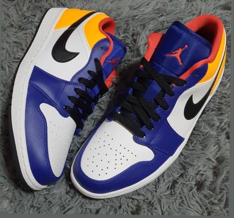 jordan 1 low white deep royal blue