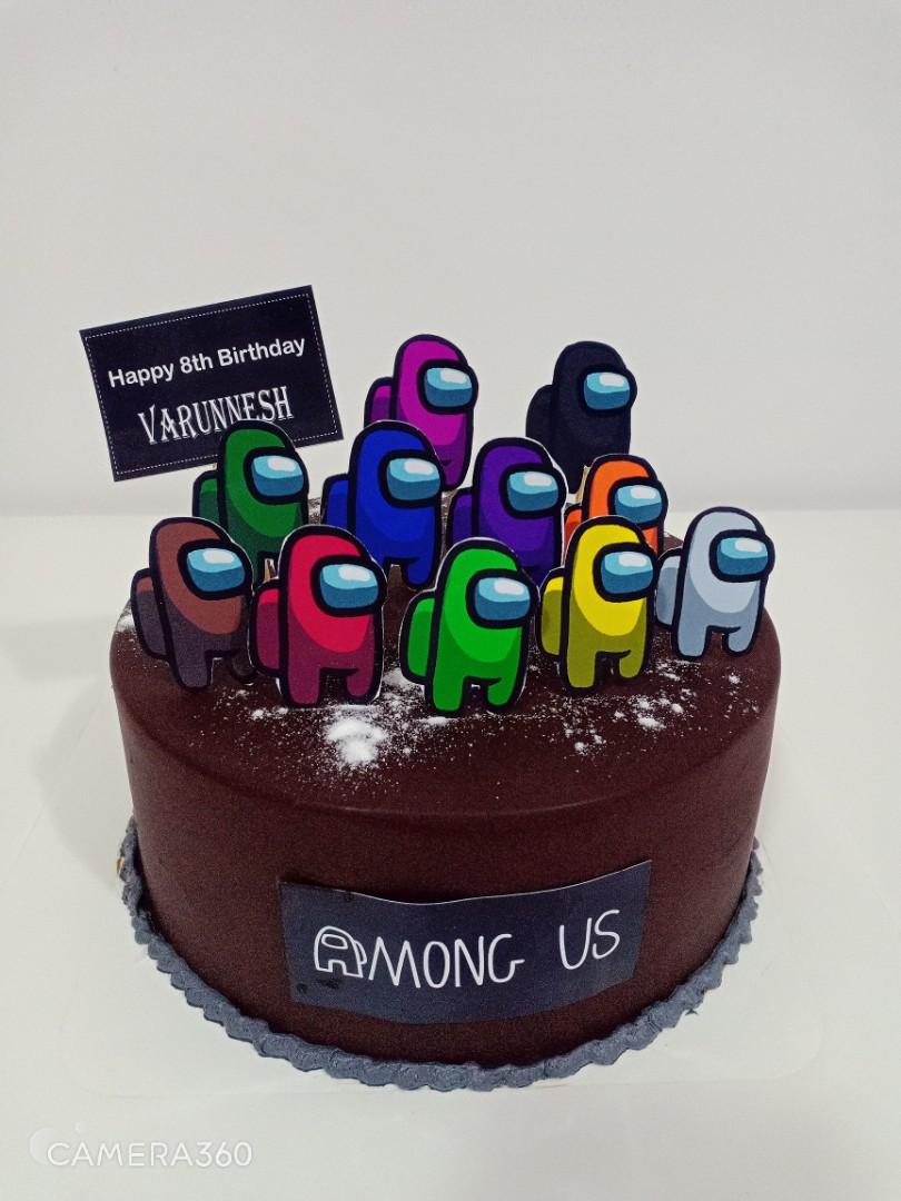 Among Us Birthday Cake Food Drinks Homemade Bakes On Carousell