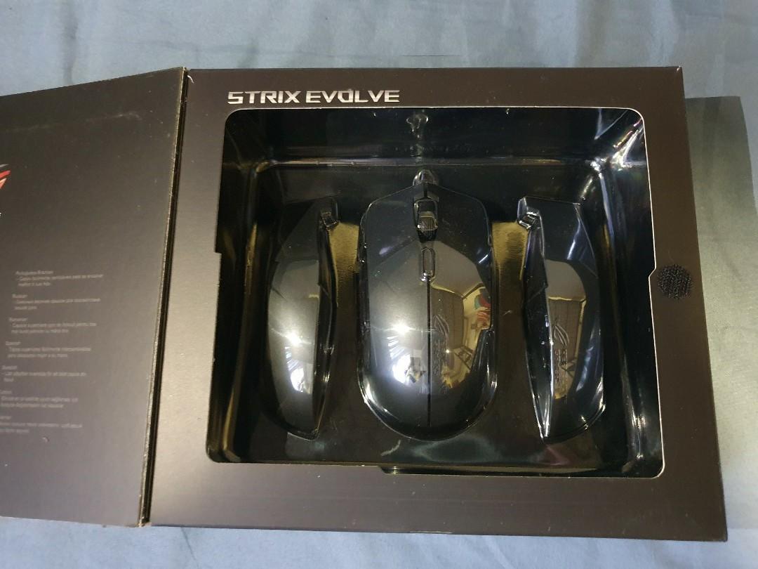 ASUS ROG Strix Evolve Gaming Mouse, Computers & Tech, Parts