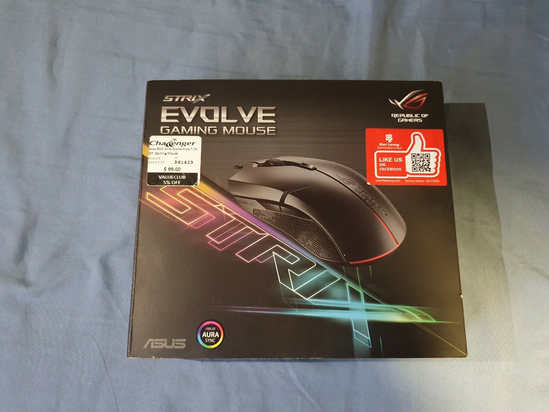 ASUS ROG Strix Evolve Gaming Mouse, Computers & Tech, Parts