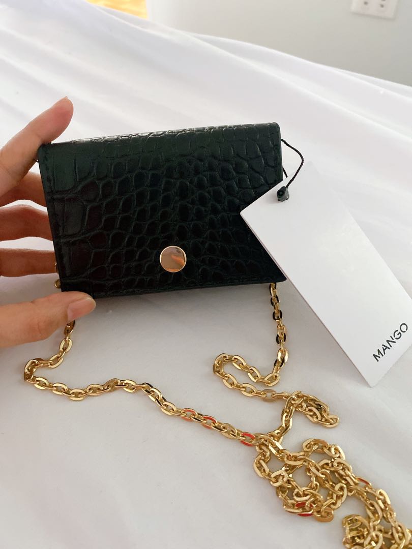 Auth Bnew Mango chain coin purse