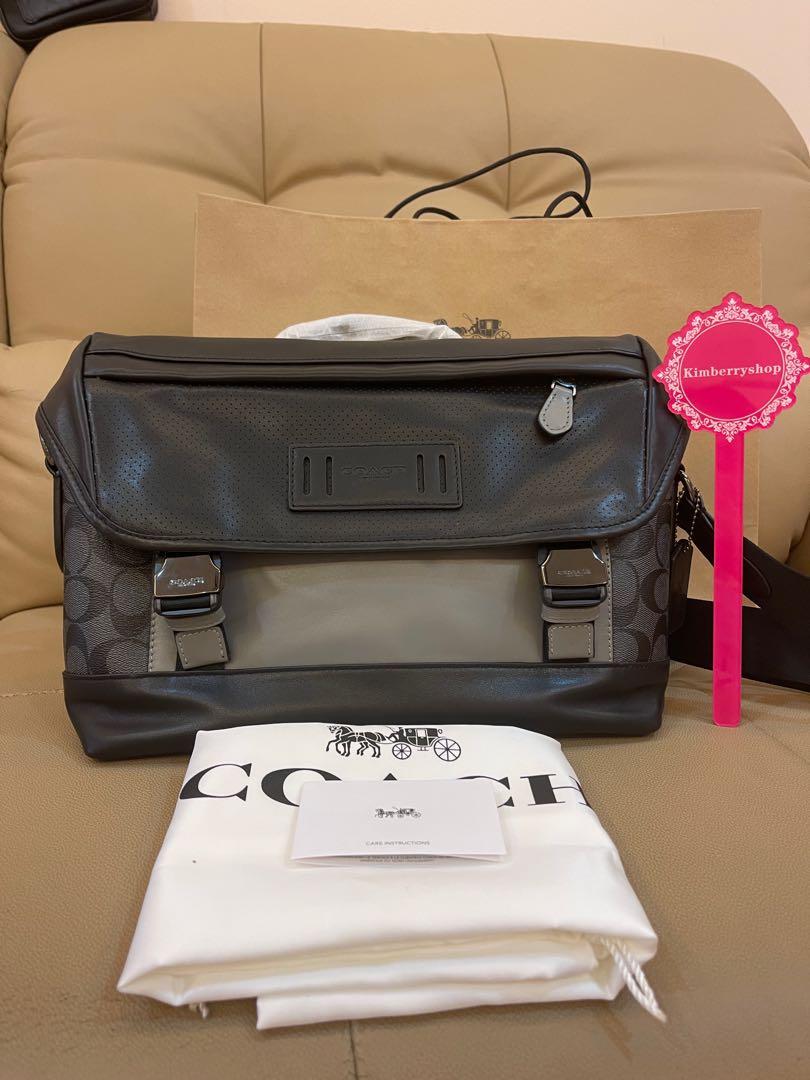 Authentic coach 79903 RANGER MESSENGER IN COLORBLOCK SIGNATURE CANVAS
