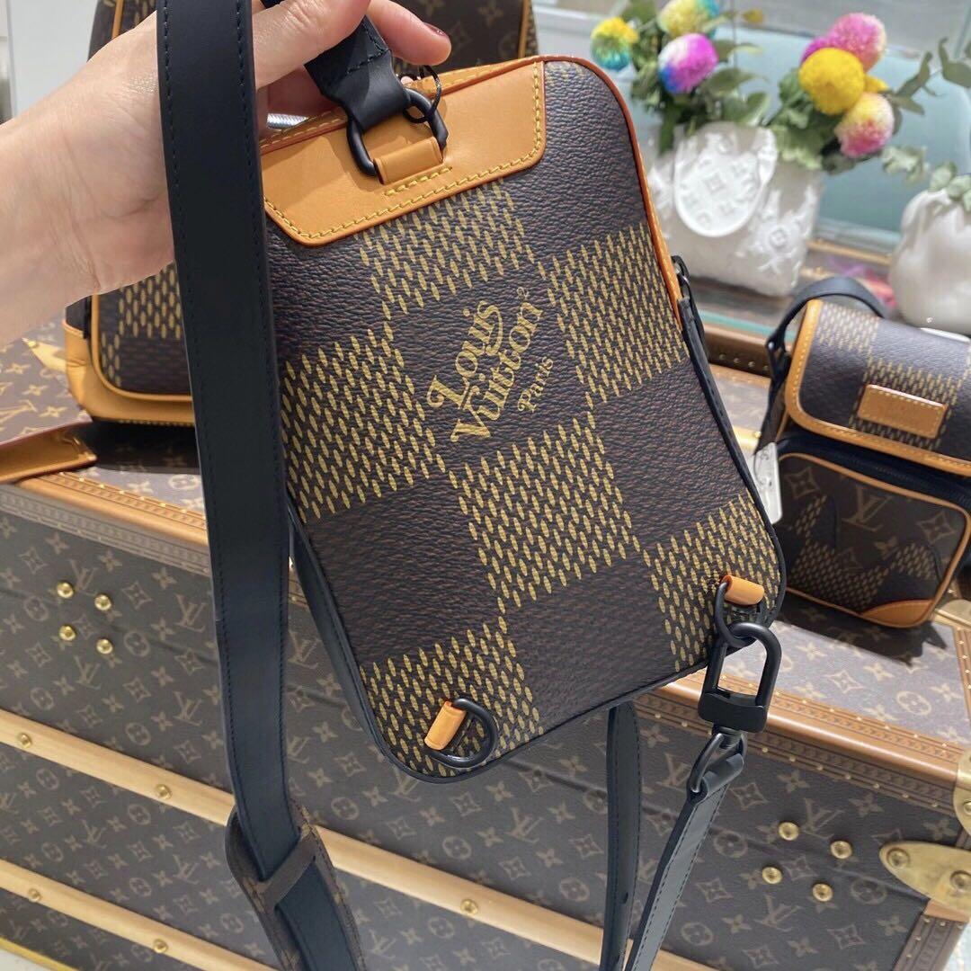 Louis Vuitton NIGO e Sling Bag Crossbody Pouch Monogram N40379 Auth  New