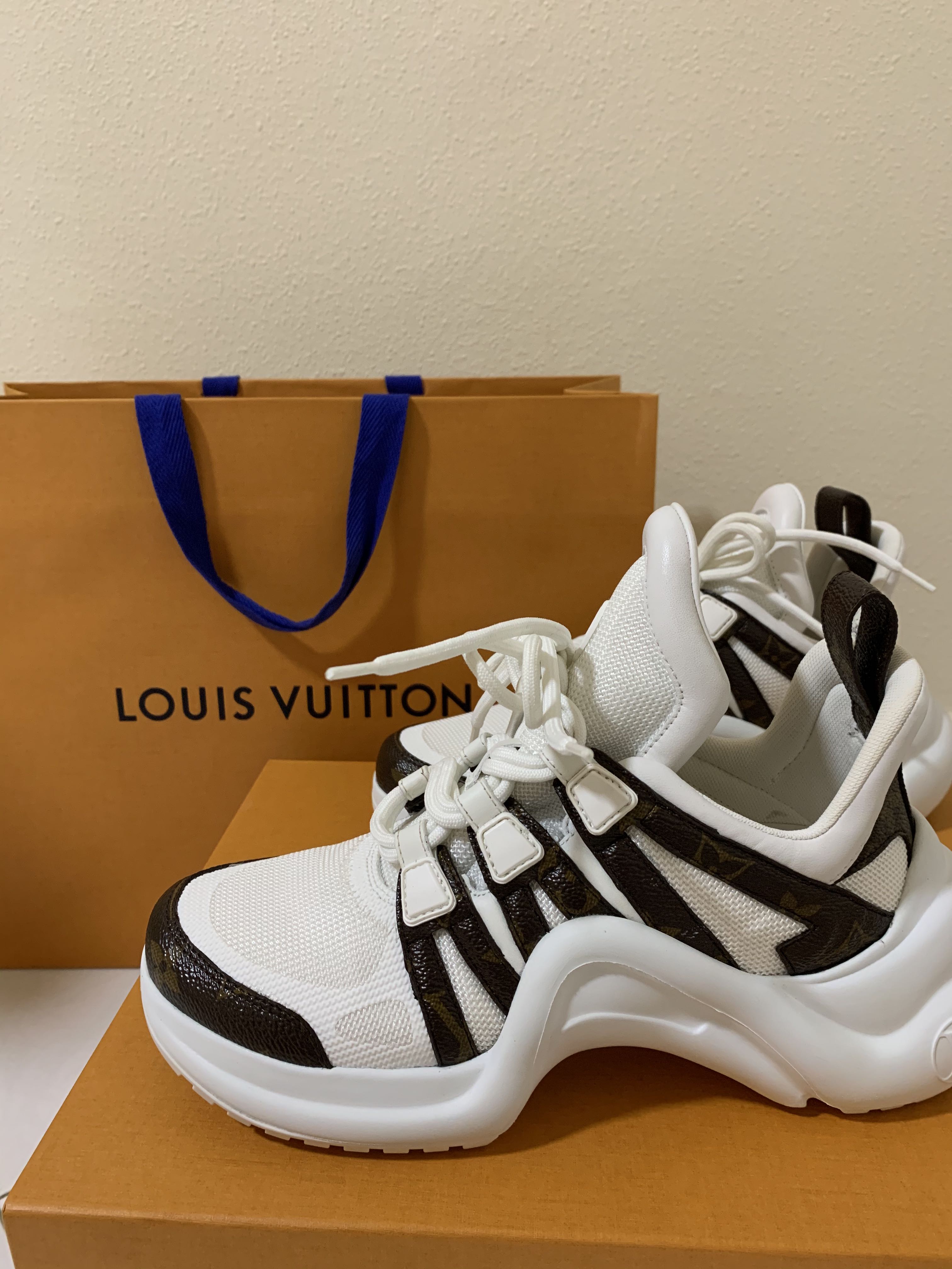 Louis Vuitton, Shoes, Authentic Louis Vuitton Lv Archlight Line Leather  Sneakers
