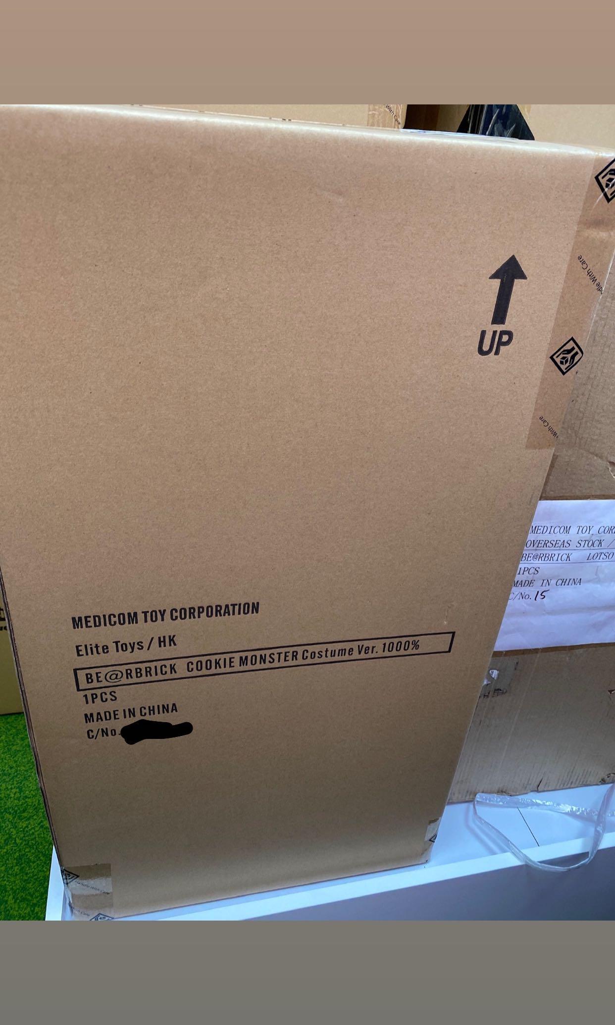 Bearbrick be@rbrick Cookie Monster 1000%, 興趣及遊戲, 玩具& 遊戲類 
