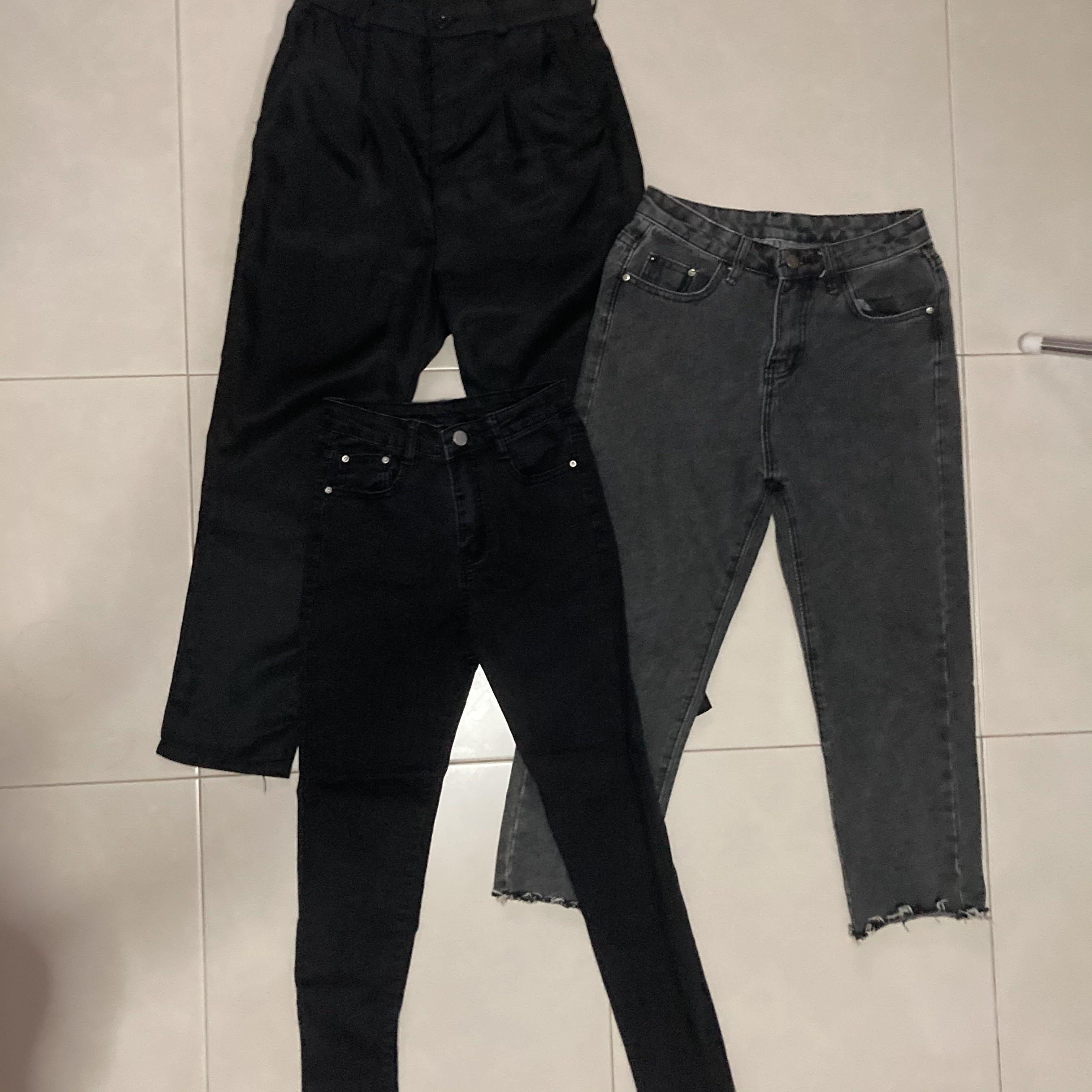 Black formal jeans