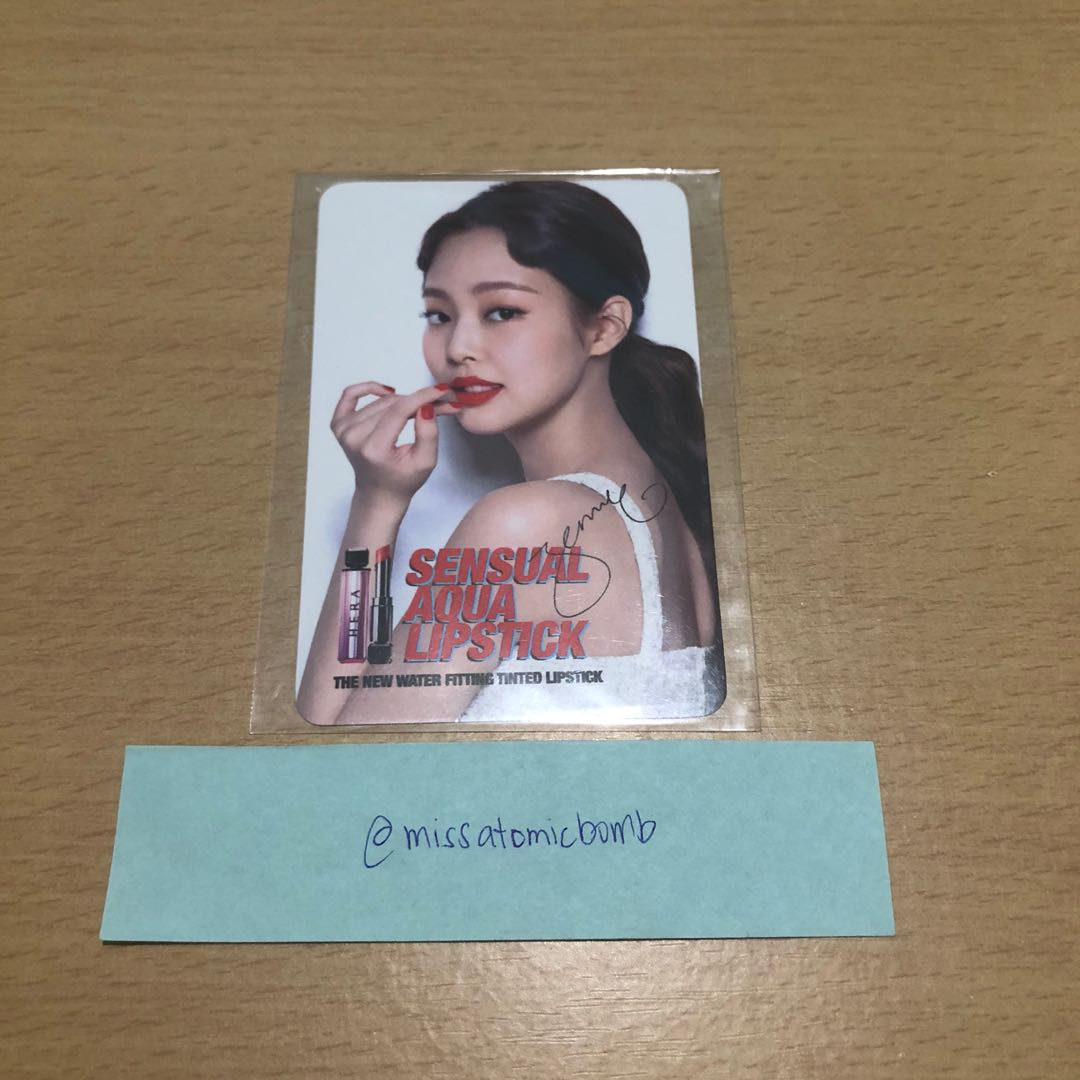 BLACKPINK JENNIE HERA PHOTOCARD, Hobbies & Toys, Memorabilia ...