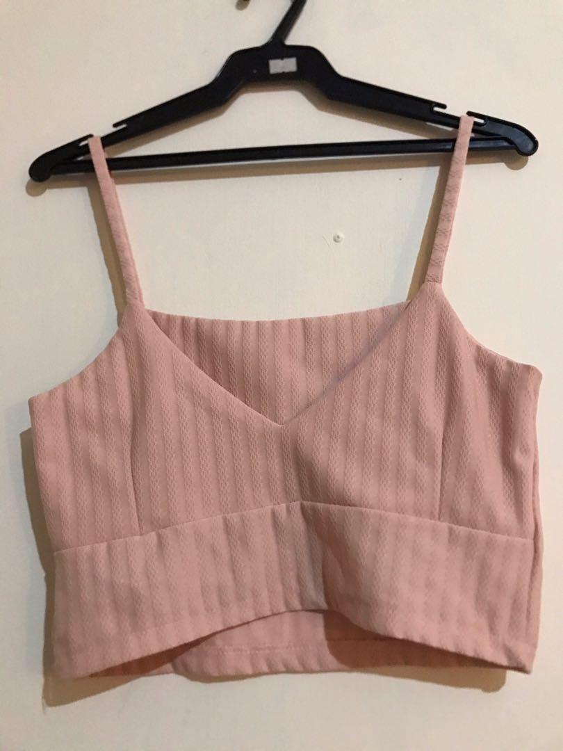 blush bralette top