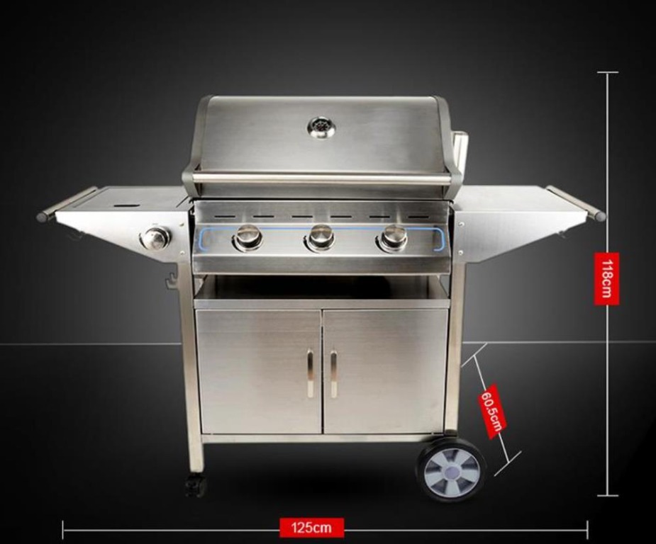 Brand New Chant 3+1 burner BBQ Grill, 傢俬＆家居, 浴室、廚房用品配件 Carousell