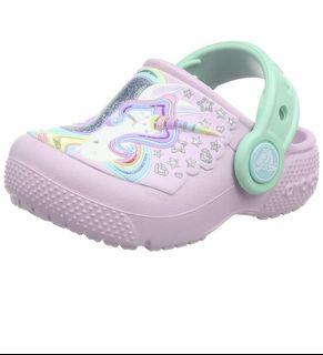 Brand New Unicorn Crocs Sandals US13