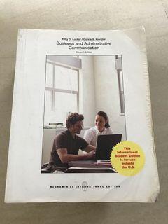 Business and Administrative Communication / McGraw-Hill Eleventh 11th Edition - English