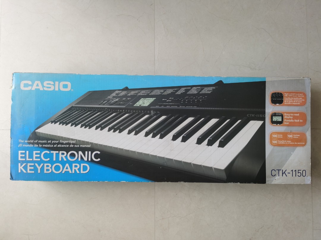 Casio Electronic Keyboard CTK1150, Hobbies & Toys, Music & Media