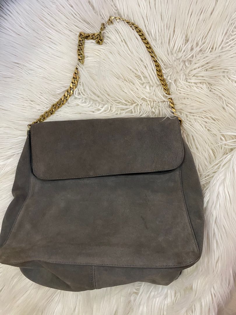 Celine gourmette suede sale bag