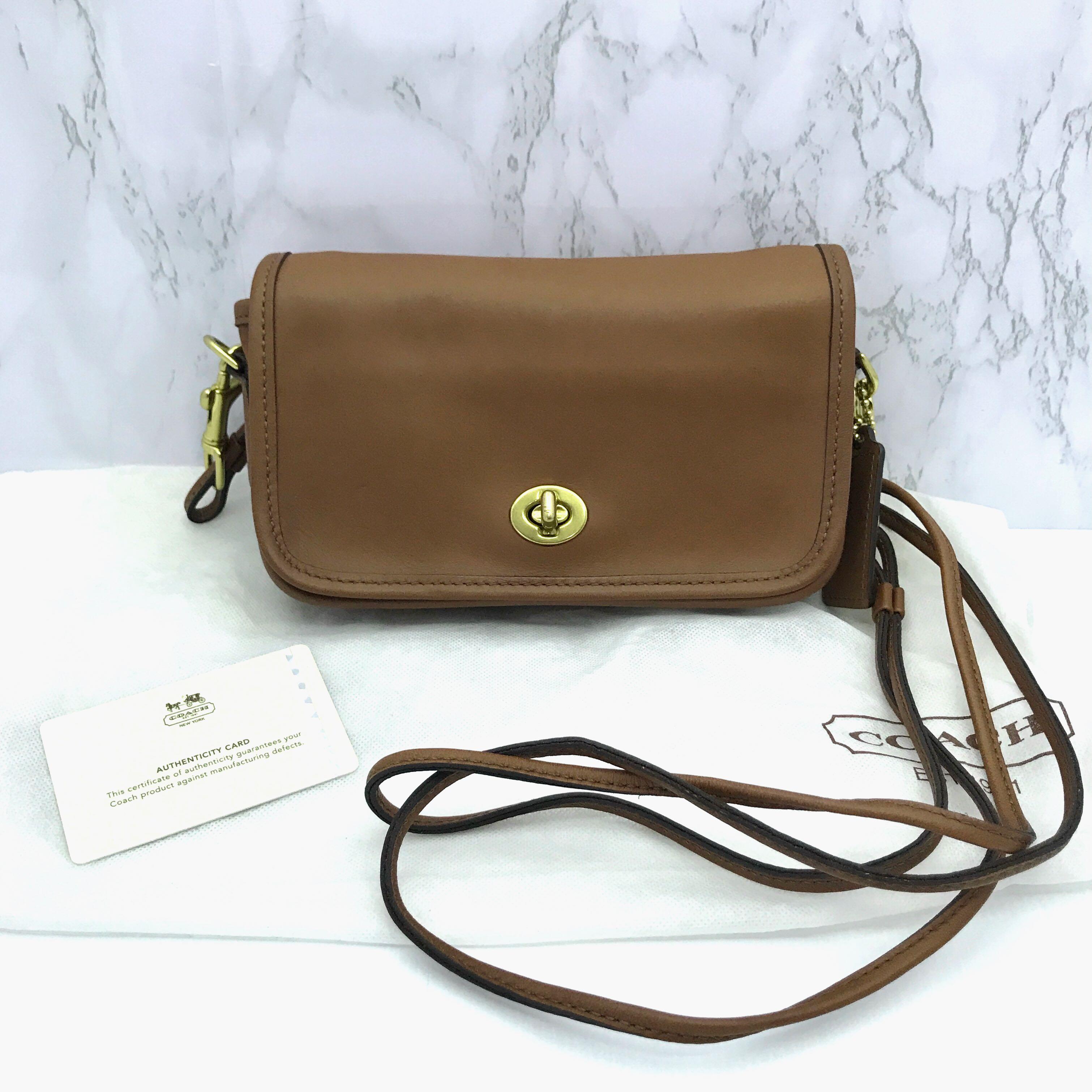 Coach 17994 Classic Leather Shoulder Sling Bag 217001184 *, Luxury 