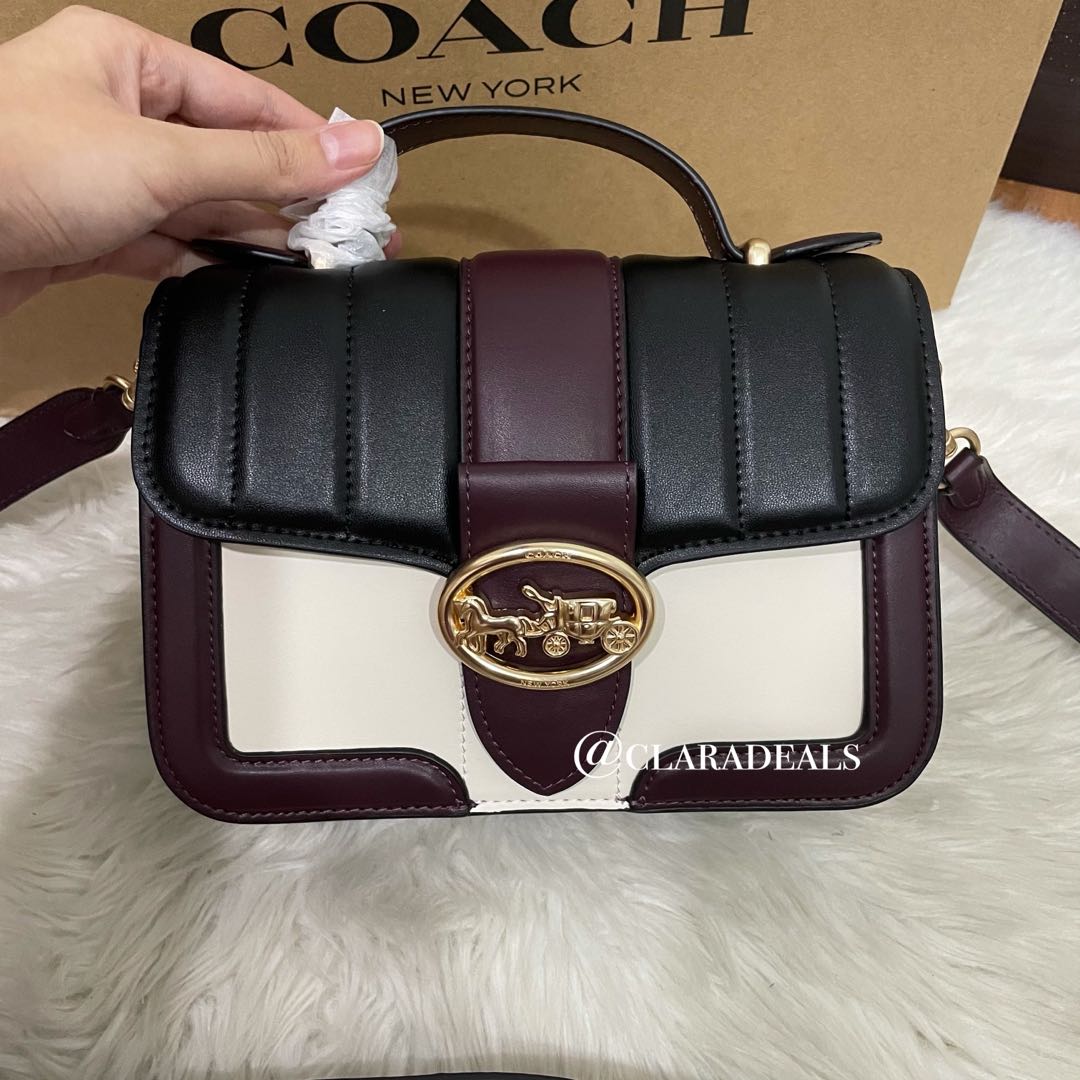 Coach georgie top handle bag best sale