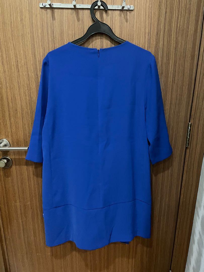 Cobalt blue dress (ZARA), Women's Fashion, Dresses & Sets, Dresses on