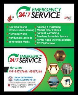 Electrical @ Plumbing 24/7 All kinds of home Reapir work . Electrical @ Plumbing 24/7 All kinds of home Reapir work .