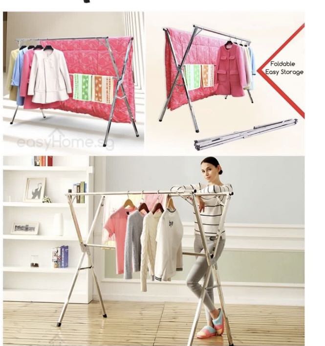 Extendable clothes rack, Furniture & Home Living, Bathroom & Kitchen ...