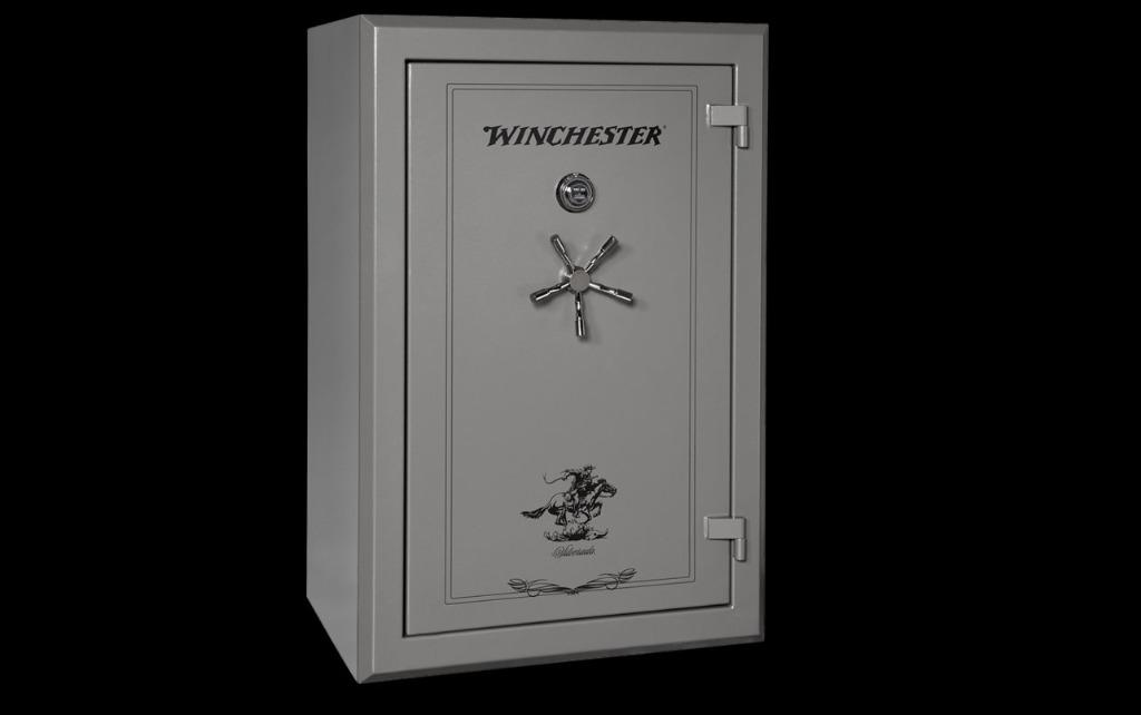 Gun Safe (Category: Safe) located in Cebu City. Submitted by hryssa.hryssa (Listing ID 1065290124, Image 1). Description: Winchester Gun Safe, Model - Silverado 40. Holds up to 48 long guns. Combo turn-dial locking. 40.3 CF, 2 hour fire rating. 10 gauge steel body and walls, 1.5" dia. bolts. Perfect for all valuables and document storage. Excellent Condition..
