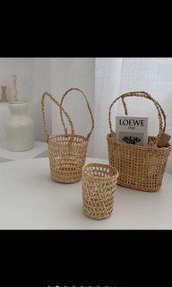 Hand-woven Straw Baskets